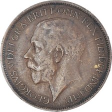 [#1336666] Coin, Great Britain, 1/2 Penny, 1915