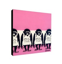 Banksy Canvas Wall Art Framed