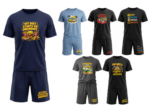 Mens short pyjama - pyjama, funny