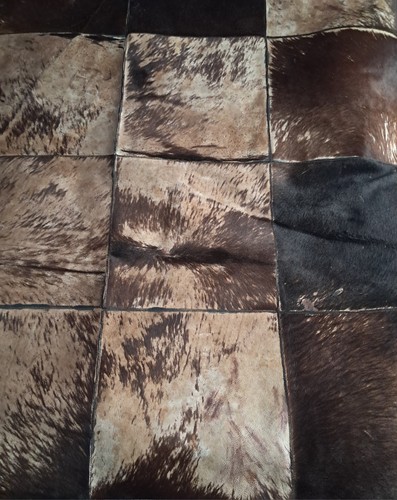 Cowhide rug patchwork - rug, in
