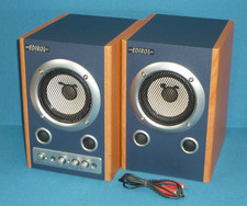 Pair of Roland Edirol MA-7A Monitor Active Speakers with Connection & PowerLeads
