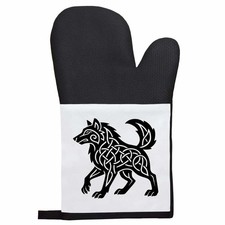 'Celtic Wolf' Oven Glove /