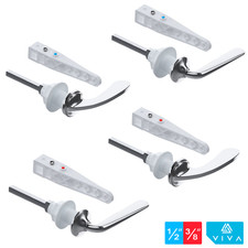 Viva 3/8" OR 1/2" Flush Tank Syphon WC Toilet Cistern Lever Handle kit Standard