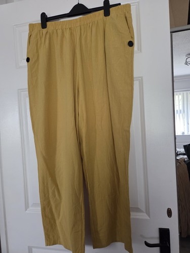 Mustard linen feel - linen,