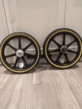 Simplex Black 1980's Raleigh Burner Wheels With New Tyres With Wheel Reflectors