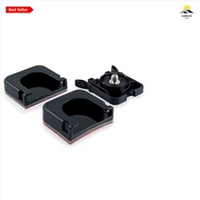 Action Camera Adhesive Mount Kit Plastic Black for Helmets