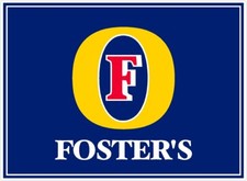 2 x FOSTERS Beer lager  logo
