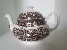 Royal Tudor Ware Coaching Taverns Tea Pot 23cmL X 14cmH