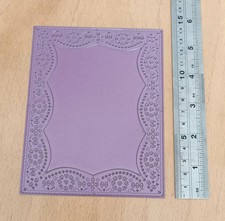 Dutch Doily Rectangle Frame Panel Die Paper Craft Card Making Cheery Lynn Design
