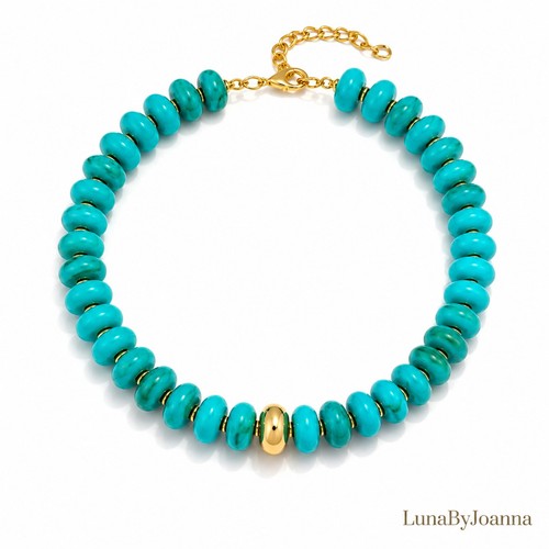 Chunky turquoise beaded - chunky,