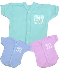 BABYPREM Premature Baby Clothes Tiny SCBU NICU Neonatal Bodysuit 1.5 - 7.5lbs