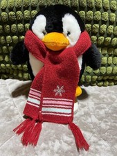 Keel Toys Cute Cuddly Penguin With Scarf Christmas Soft Plush Toy 9
