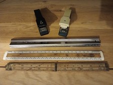 Vintage Rulers And Stapler  bundle Rexel  Maun Safety Ruler