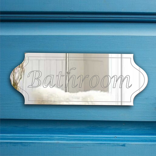 Bathroom toilet room door - ,
