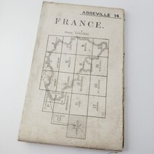 WW1 MAP - 1915 - ABBEVILLE 14