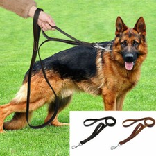 Leather Dog Leads Dual Handle