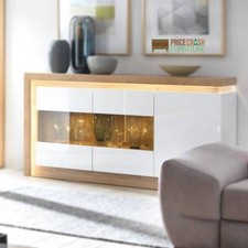 LYON 3 DOOR GLAZED SIDEBOARD