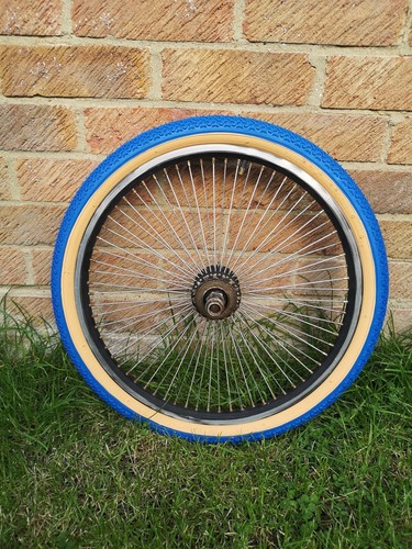 Coloured street bmx tyres blue - bmx,