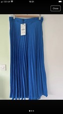 Zara Royal Blue Pleated Midi