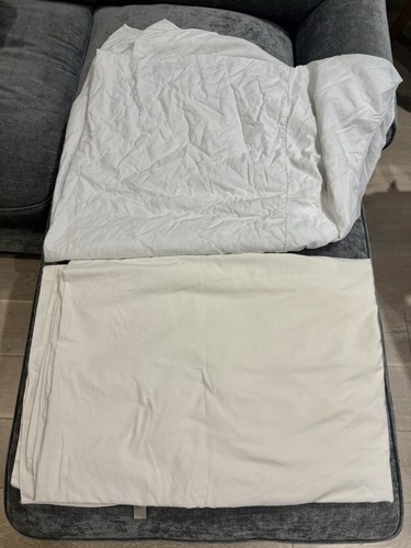 Bhs single cream sheet - single, and