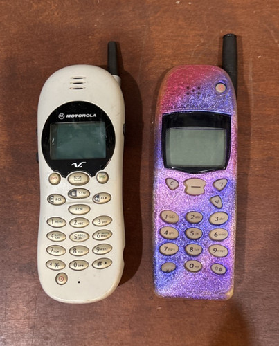 Two vintage phones iconic - phones,