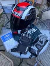 HJC CLST-II size L Motorcycle Helmet & Samai SXR Urban Gloves XL