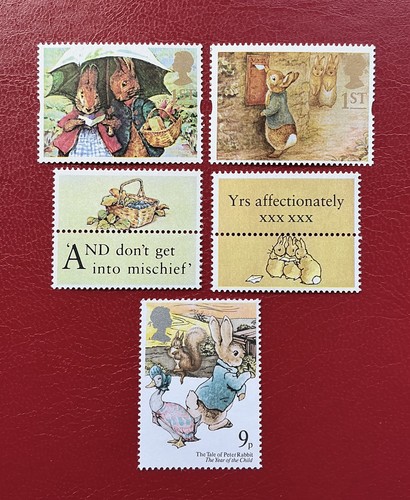Peter rabbit stamp collection - peter,
