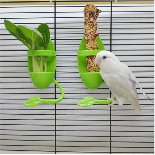 Plastic bird feeding holder - bird,