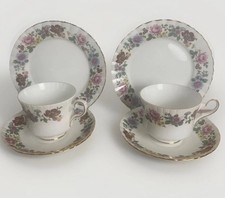 Floral Royal Stafford Bone