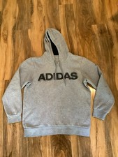 Adidas Large Mens  Grey Sweatshirt Hoodie