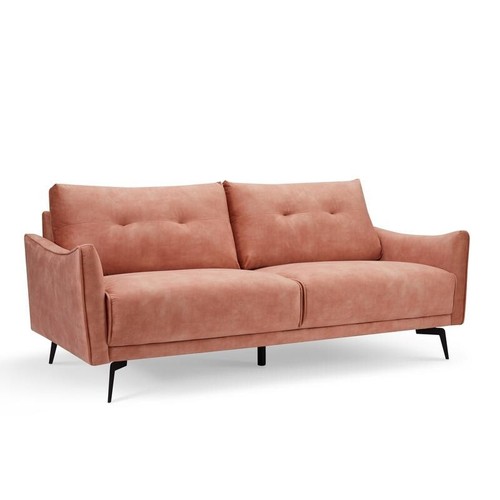 Blush pink velvet seater - pink, 3
