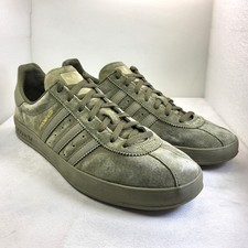 ADIDAS Broomfield Mens Trainers Suede Triple Khaki Green UK10 (X342)