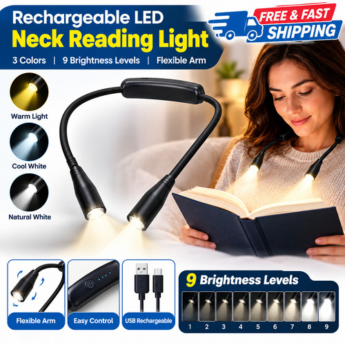 Rechargeable led neck reading - neck,