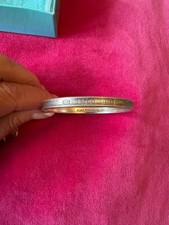 Tiffany & Co 1997 sterling silver 925 T Co,1837 Bangle bracelet 33g