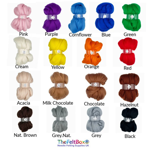 Merino roving felting - roving, top