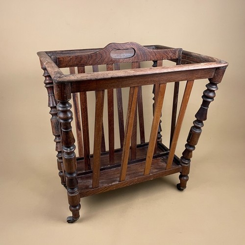 Wooden magazine rack - rack, wheels