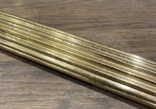 Brass Corrugated Decorative Pipe Solid Brass Large Diameter Lamp Part?