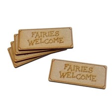 5 Pack MDF Wooden Fairy