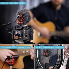 Camera Shotgun Video Microphone for YouTube, Vlogging, Recording, Stream, Rec
