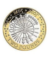 2005 2 Pound Coin Guy Fawkes