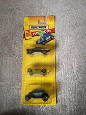 Matchbox 57 Chevy Model A ford Corvette grand sport 3 pack action cut outs Diner