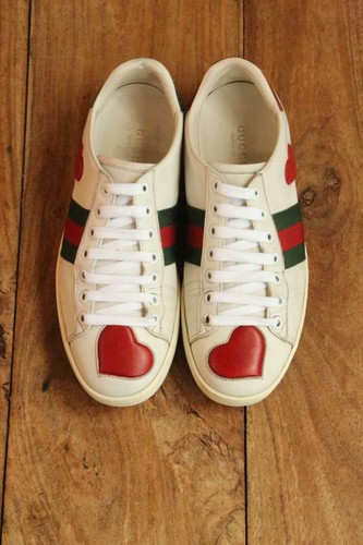 Gucci ace red heart - heart, white