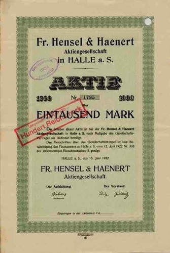 Hensel haenert 1922 - fr.,