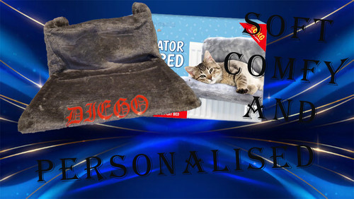Personalised faux fur cat - fur,