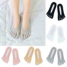 5 pairs Orthopedic Compression Socks Women Toe Socks Low Cut Liner with Gel Tab
