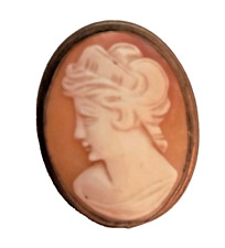 Old Brass Cameo Brooch c.1880
