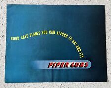 1946 Piper Cubs Airplane Vintage Sales Brochure