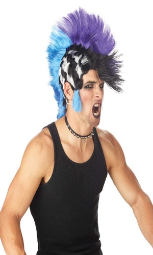 Punk rock checkered mohawk - rock,