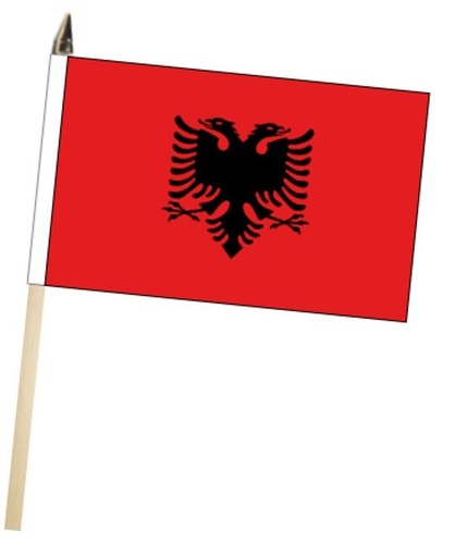 Albania large hand - hand, flag