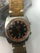 ORFINA GOLDEN FLAME VINTAGE COMPRESSOR 200M 37MM DIVER ORANGE INNER BEZEL